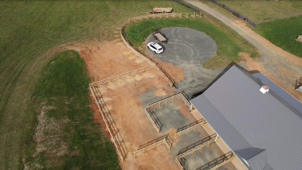 Ammissville Equestrian Arena, Round Pen, Fencing, Grading, Paddocks Ammissville Equestrian Arena, Round Pen, Fencing, Grading, Paddocks