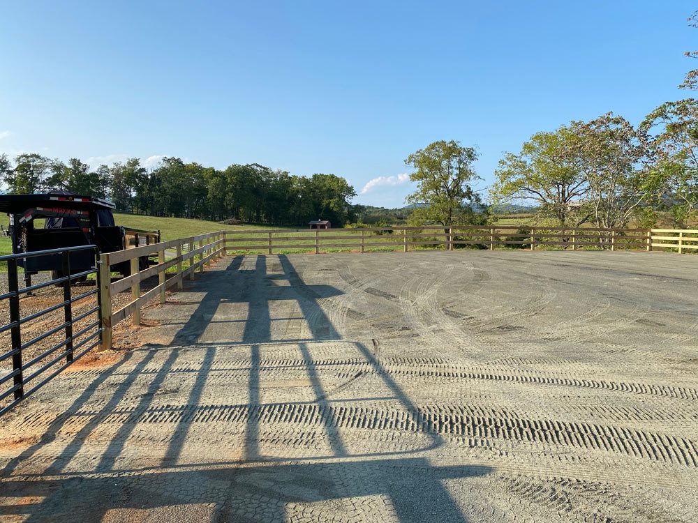 Ammissville Equestrian Arena, Round Pen, Fencing, Grading, Paddocks Ammissville Equestrian Arena, Round Pen, Fencing, Grading, Paddocks